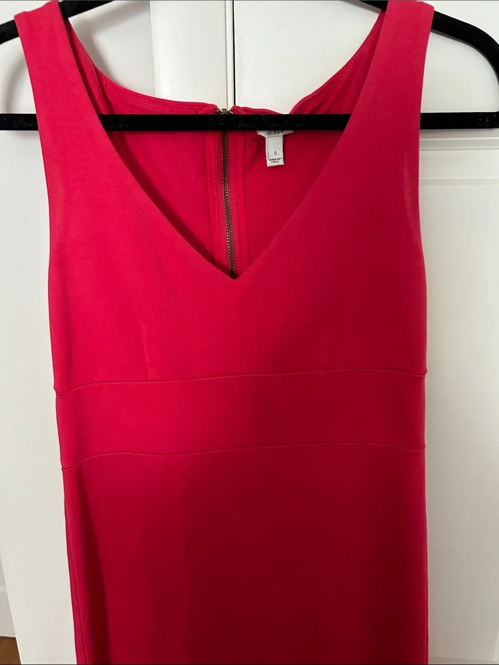 J Crew Women's Sleeveless V-Neck Fuchsia Dress